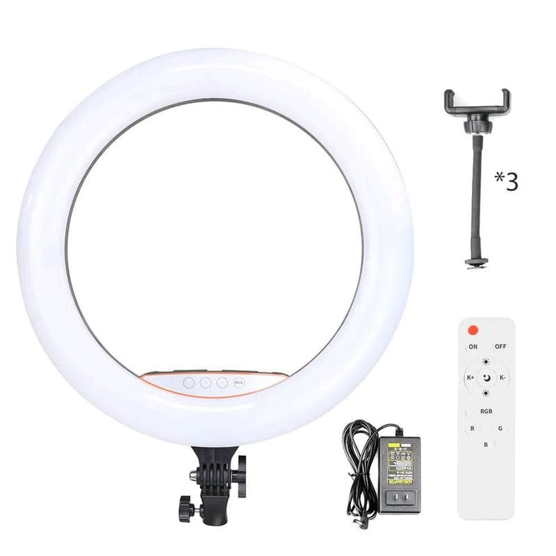 Aro LED de 56 cm RGB + Trípode + Control Remoto